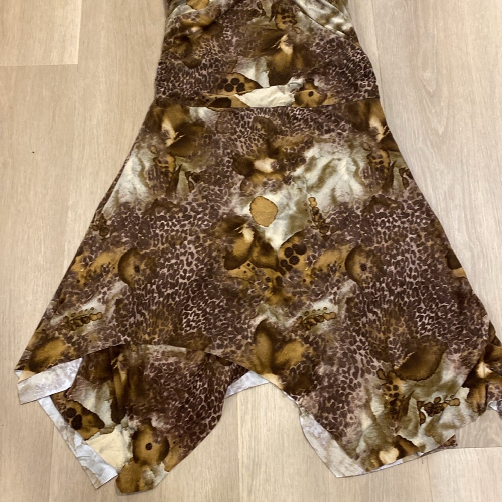Forever 21 Ruched Straplessβ Cheetah Print Dress Size Small - Picture 4 of 5